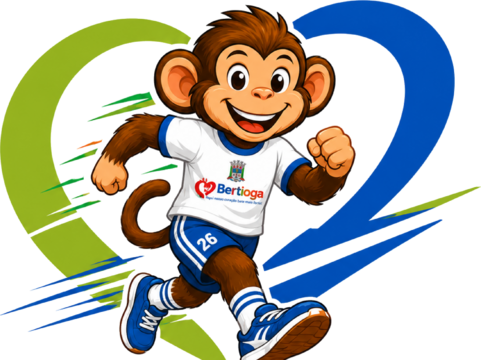 Mascote do Bertioga em Movimento